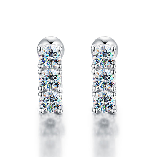 Tripe Pave Studs