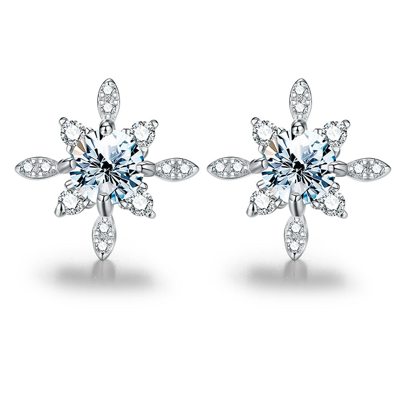 Snowflake Glint Studs