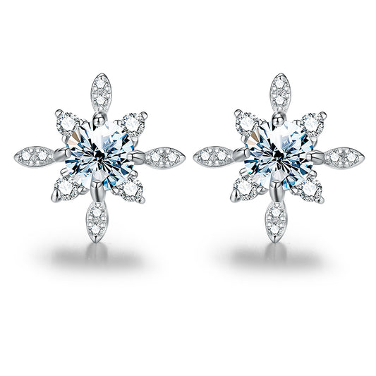 Snowflake Glint Studs