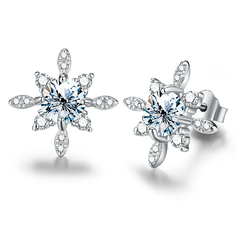 Snowflake Glint Studs